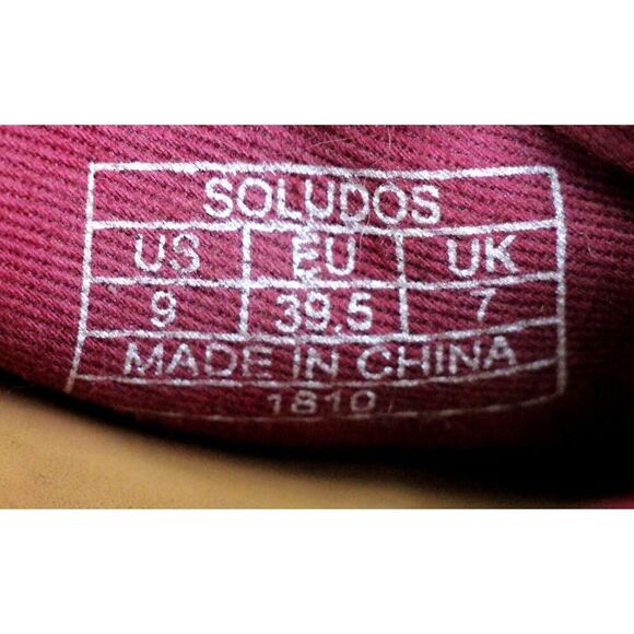 Soludos BURGUNDY DARK RED VELOUR HIGH HEEL ALMOND TOE SLINGBACK SHOES Sz 9/39.5 - Picture 12 of 12